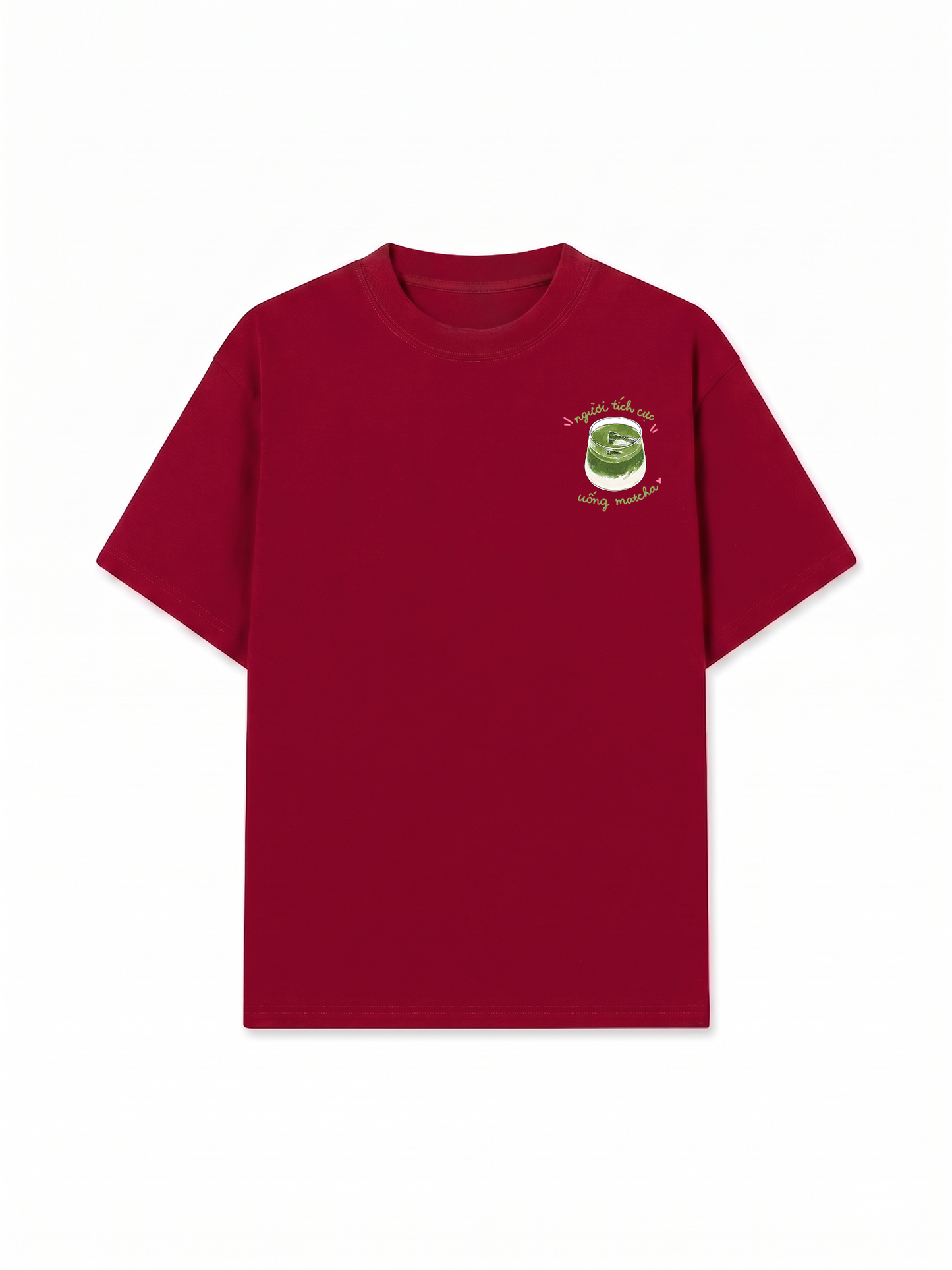 Áo Thun Relaxed Fit Người Tích Cực Uống Matcha