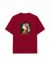 Áo Thun Relaxed Fit Cat with a Pearl Earring