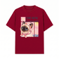 Áo Thun Relaxed Fit Pink Flower Cat