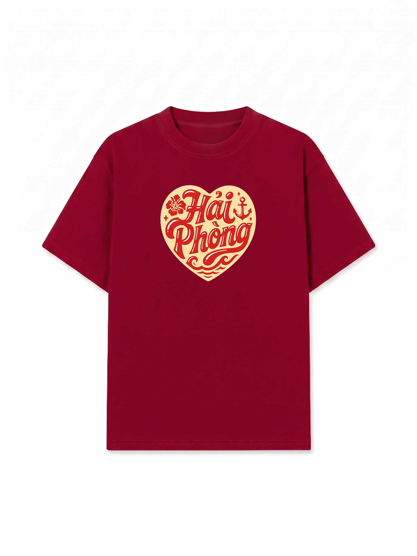 Áo Thun Relaxed Fit Hải Phòng In My Heart Retro