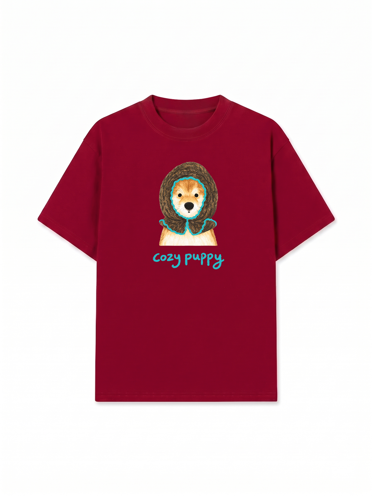 Áo Thun Relaxed Fit Blue Tiffany Cozy Puppy