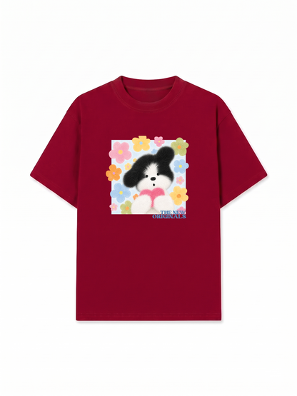 Áo Thun Relaxed Fit Flower Puppy