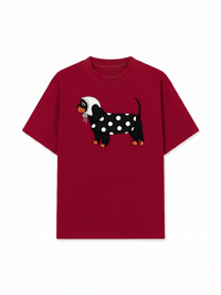 Áo Thun Relaxed Fit Cute Dotty Puppy