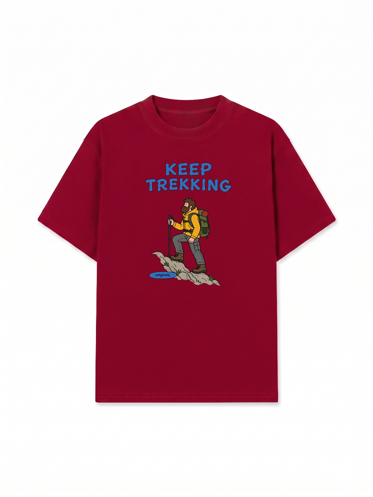 Áo Thun Relaxed Fit Blue Keep Trekking