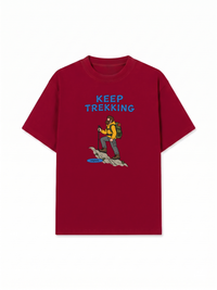 Áo Thun Relaxed Fit Blue Keep Trekking