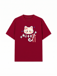 Áo Thun Relaxed Fit Blue Kitty