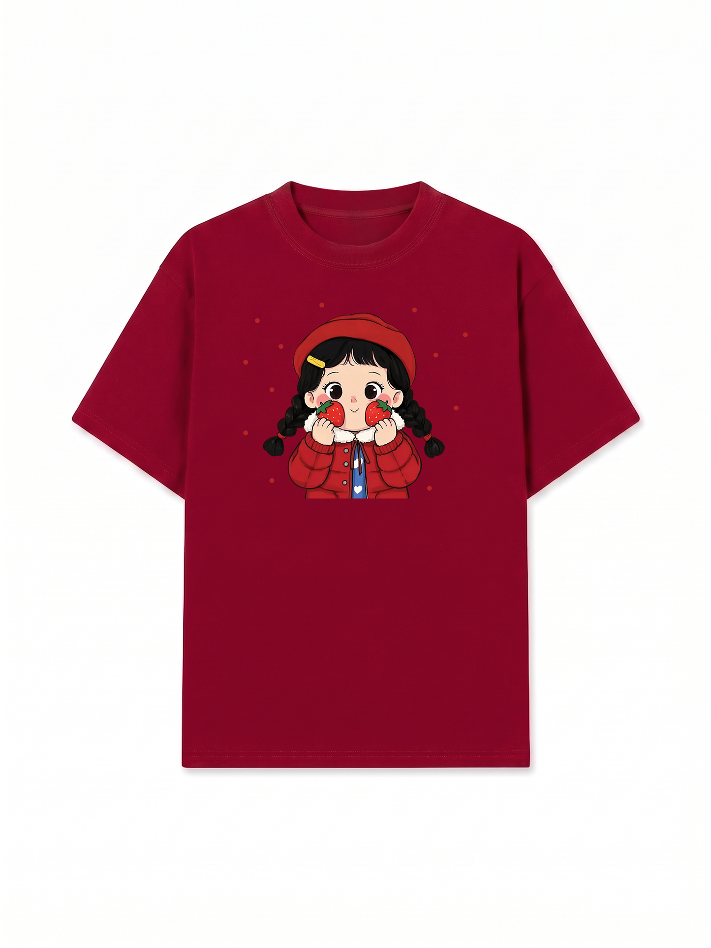 Áo Thun Relaxed Fit Dolly Girl Cute Strawberry Girl