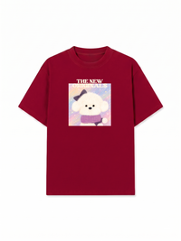 Áo Thun Relaxed Fit Purple Puppy