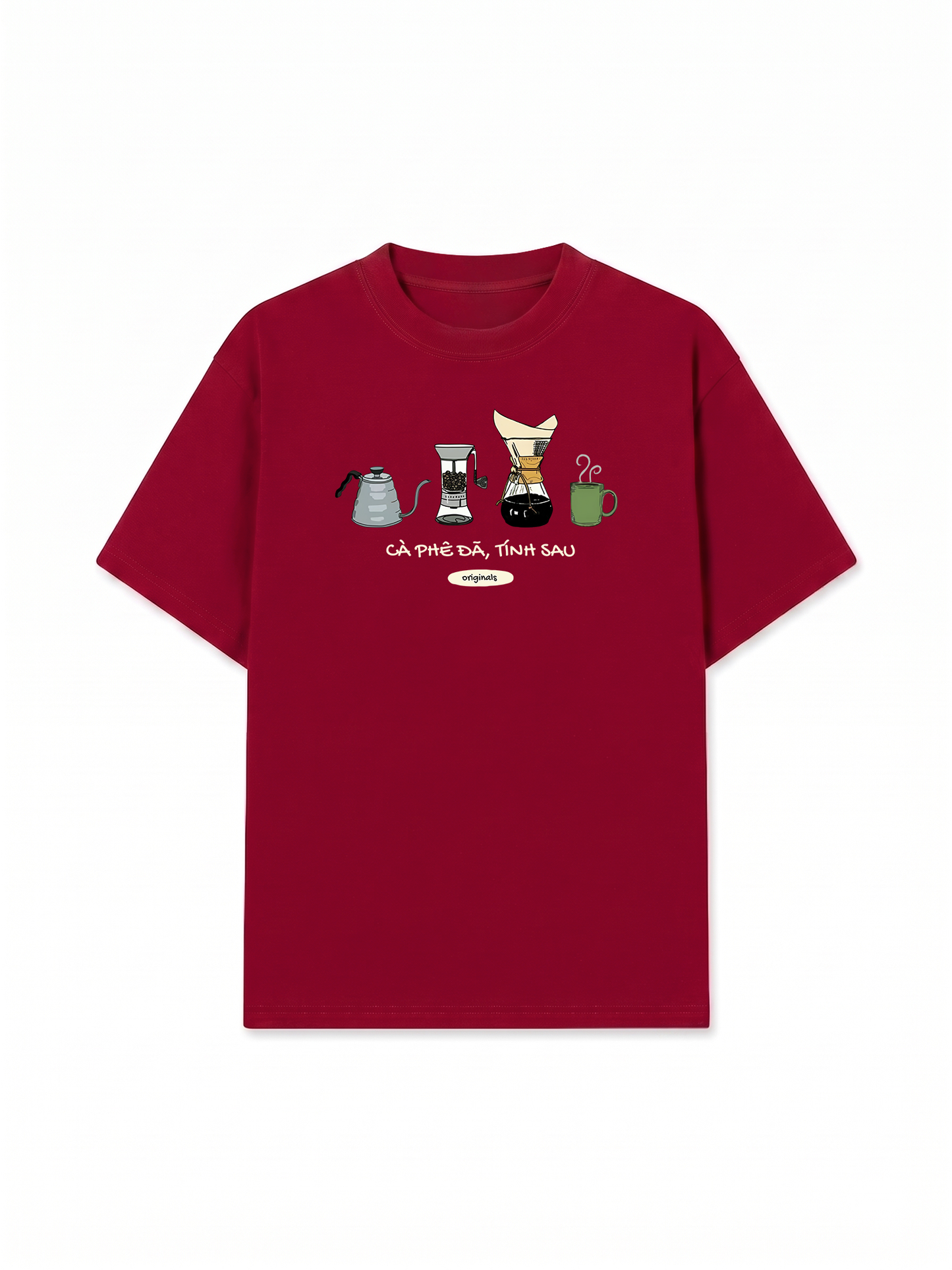 Áo Thun Relaxed Fit Cà Phê Đã, Tính Sau