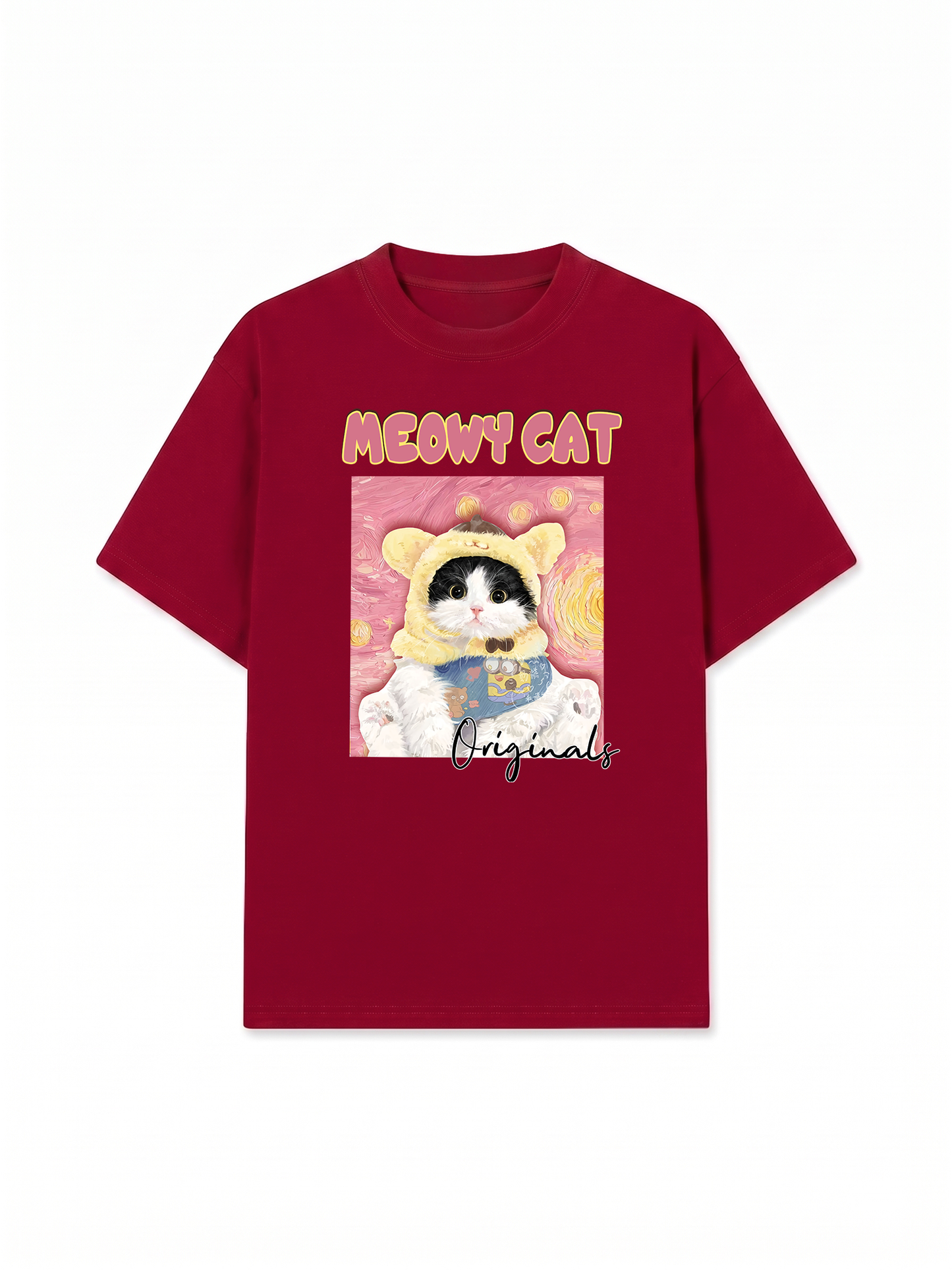 Áo Thun Relaxed Fit Meowy Cat Vicent