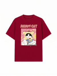 Áo Thun Relaxed Fit Meowy Cat Vicent