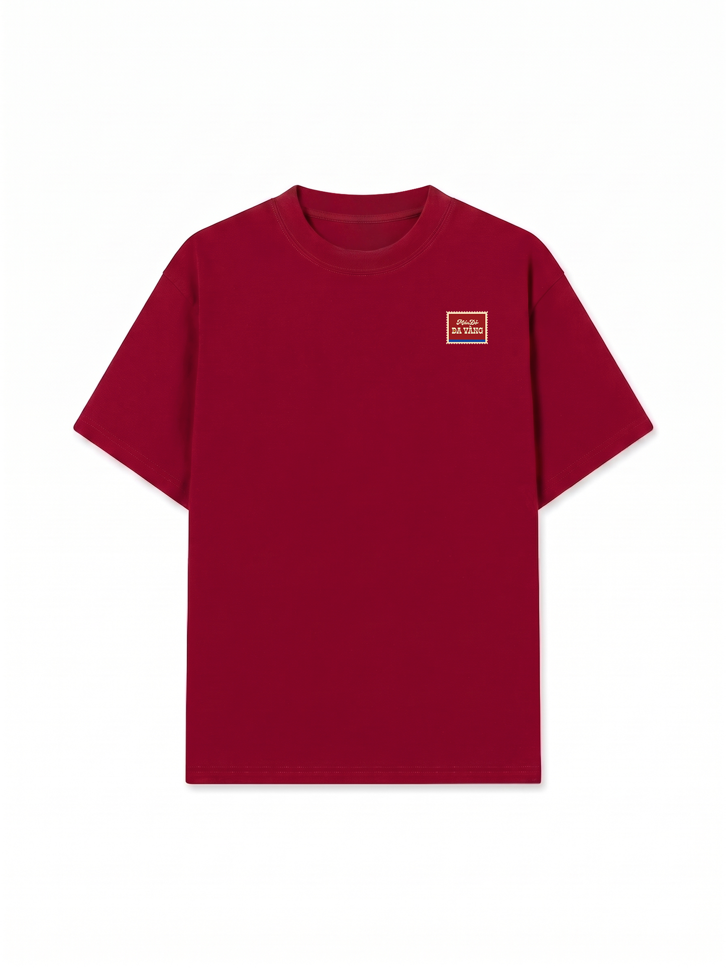 Áo Thun Relaxed Fit Tem Máu Đỏ Da Vàng