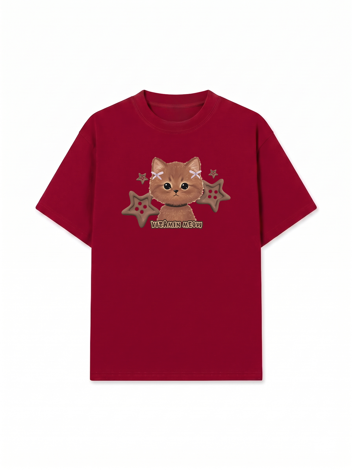 Áo Thun Relaxed Fit Brown Cat