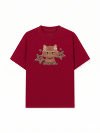 Áo Thun Relaxed Fit Brown Cat