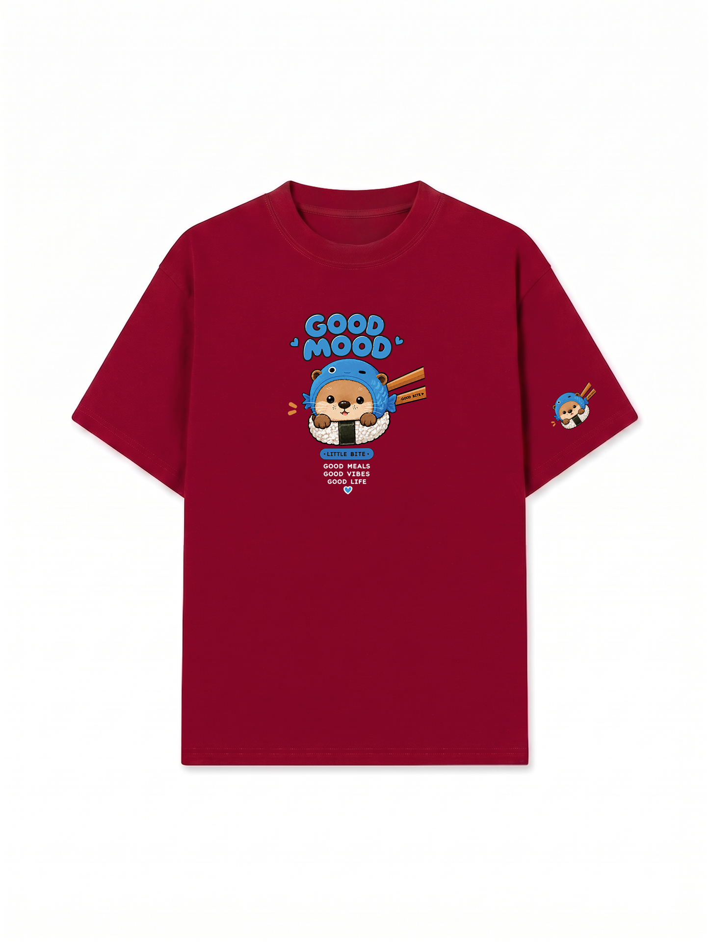 Áo Thun Relaxed Fit Good Mood Sushi Otter
