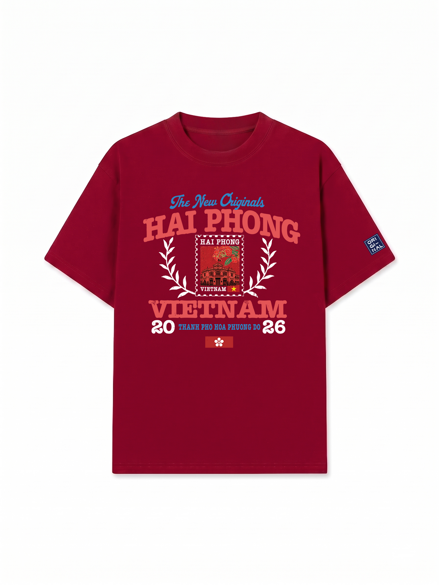 Áo Thun Relaxed Fit Thành Phố Hoa Phượng Đỏ