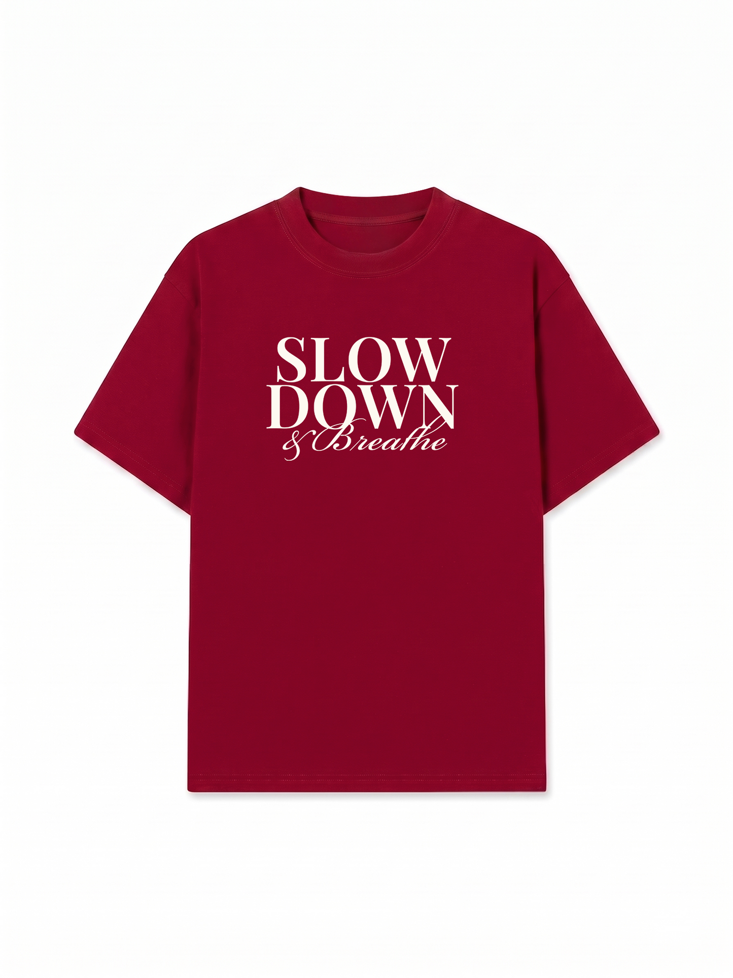 Áo Thun Relaxed Fit Slow Down & Breathe