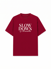 Áo Thun Relaxed Fit Slow Down & Breathe