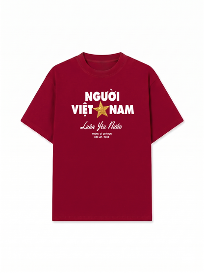 Áo Thun Relaxed Fit Người Việt Nam - Luôn Yêu Nước