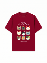 Áo Thun Relaxed Fit All You Need Is Moew