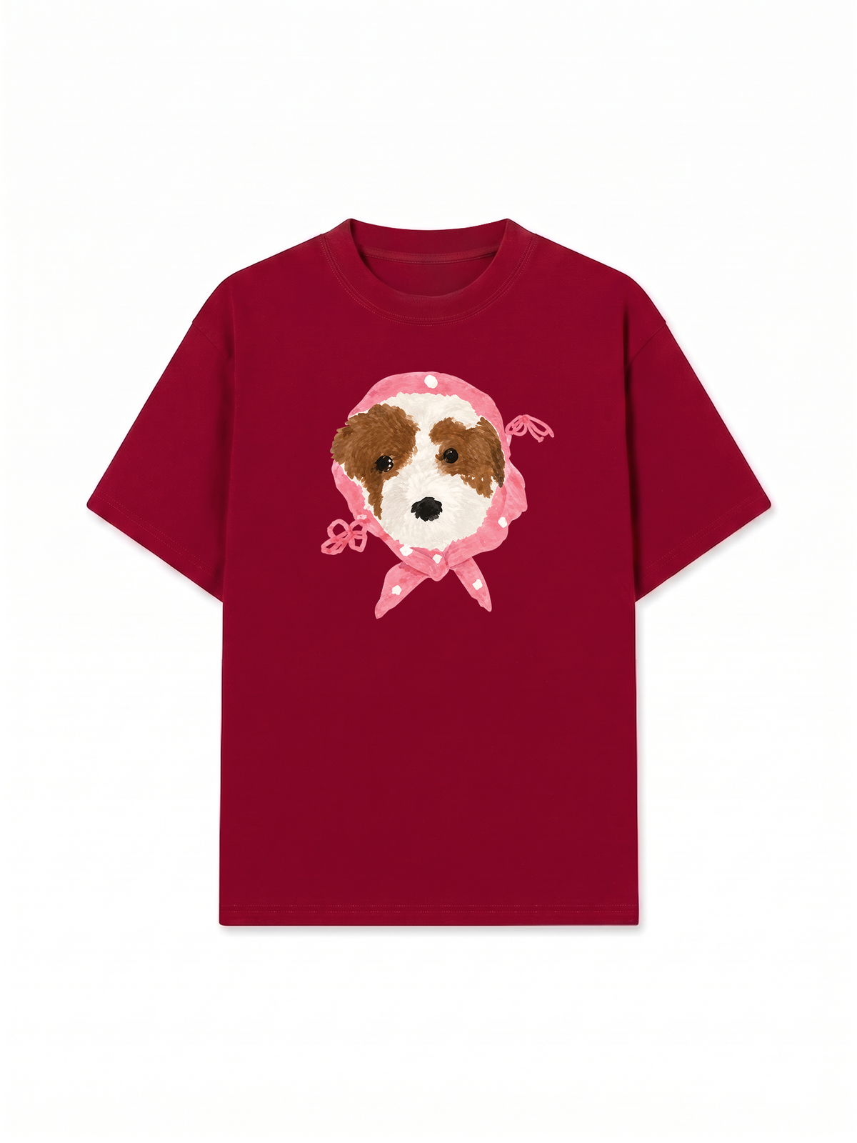 Áo Thun Relaxed Fit Pink Dots Puppy