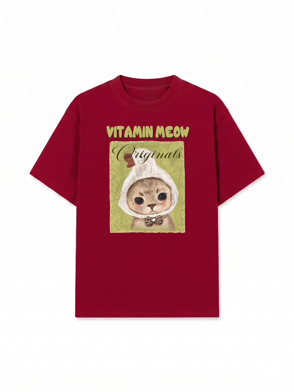 Áo Thun Relaxed Fit  Vitamin Meow With Duck