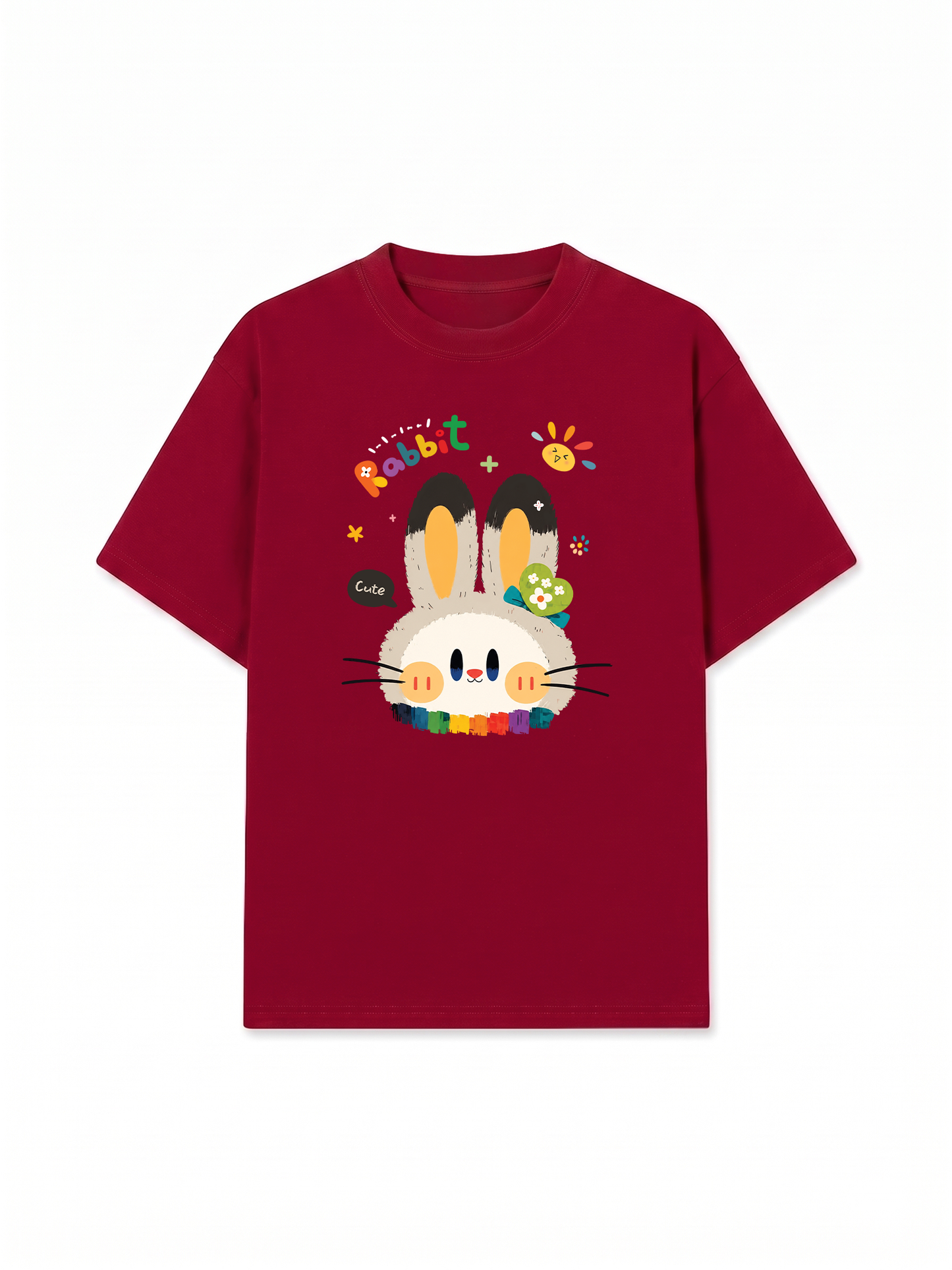 Áo Thun Relaxed Fit Rainbow Rabbit