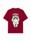 Áo Thun Relaxed Fit Meowy Cat Blue Tiffany Dots