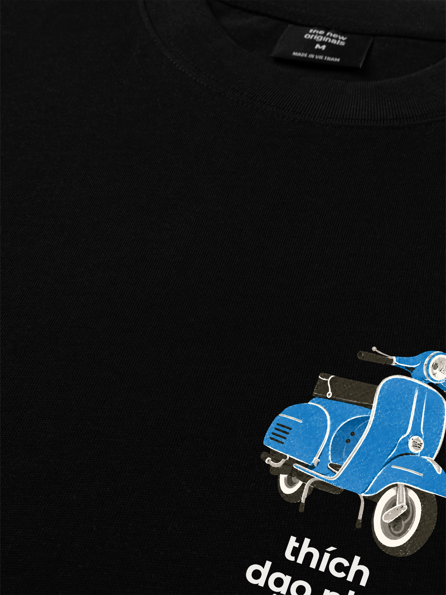 Áo Thun Relaxed Fit Thích Dạo Phố Blue