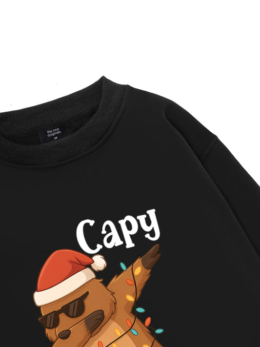 Capy Christmas Dab  Sweater