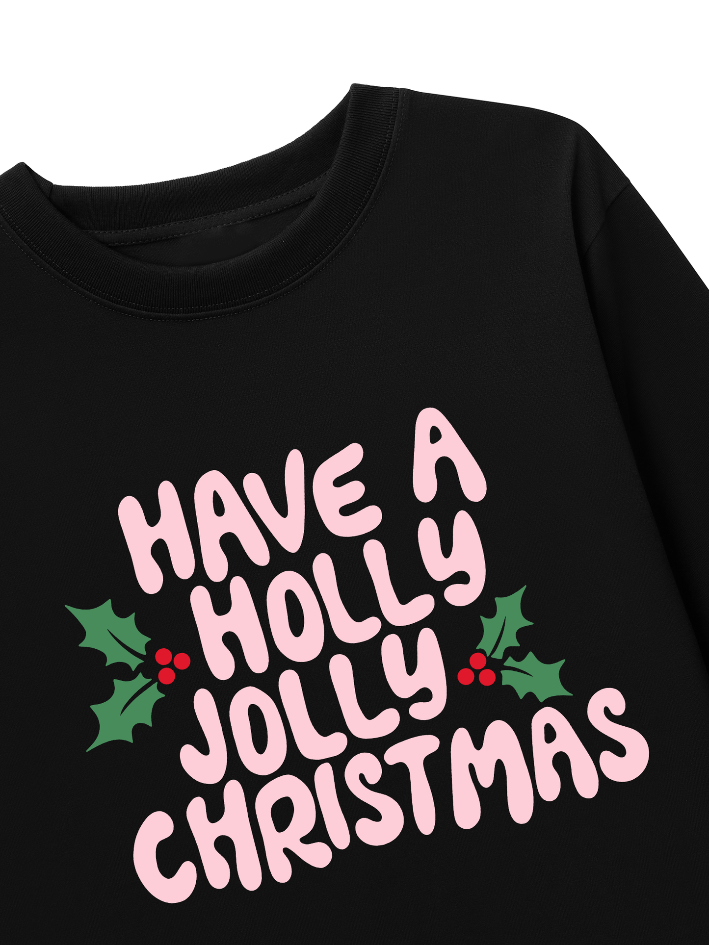 Áo Thun Dài Tay Holly Jolly Christmas