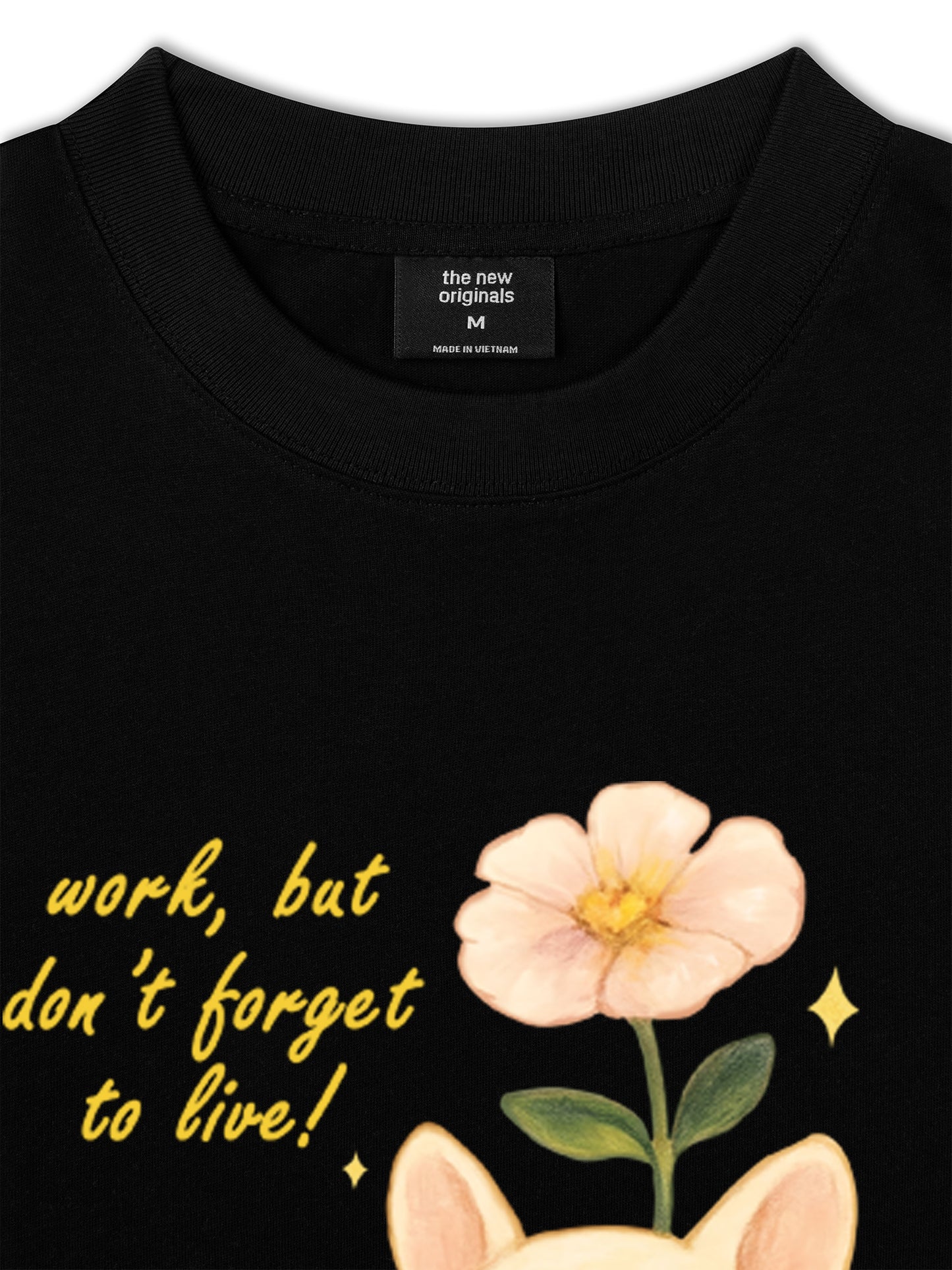 Áo Thun Relaxed Fit  Work & Live Dog