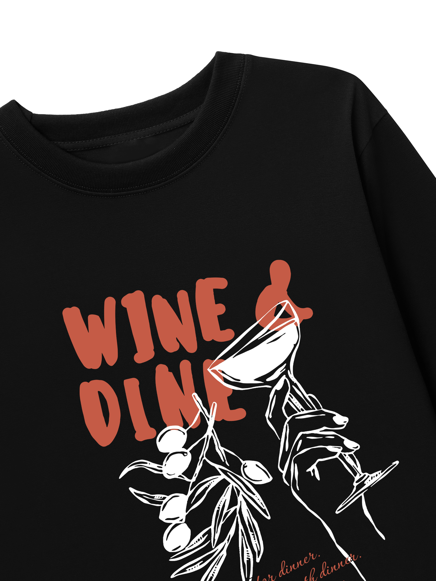 Áo Thun Dài Tay WINE & DINE