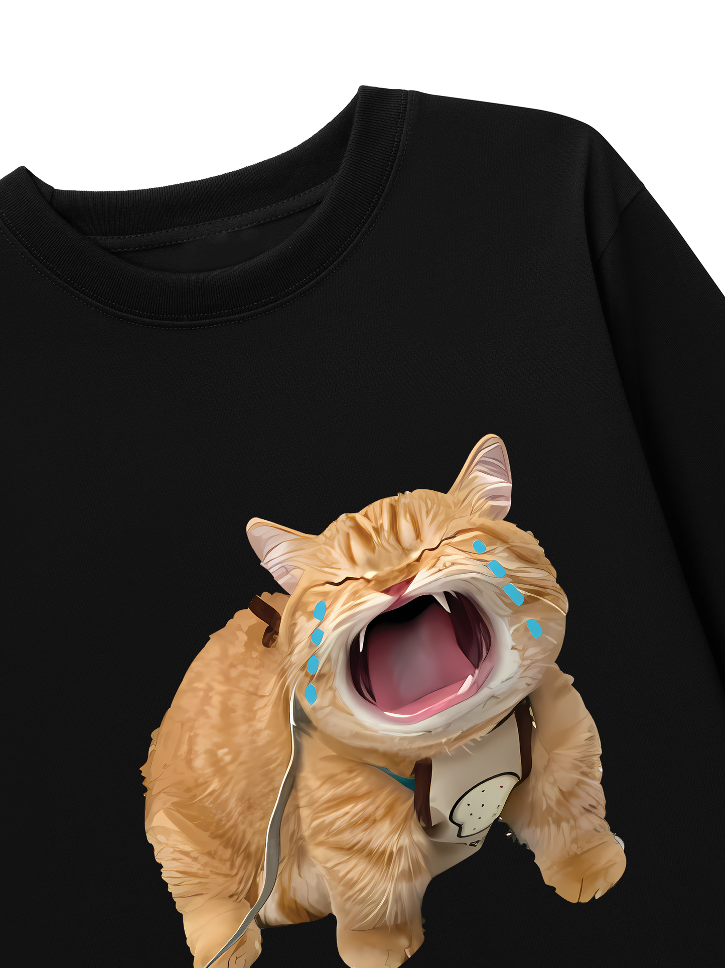 Áo Thun Dài Tay Animal Mood Funny Meow