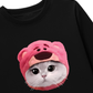 Áo Thun Dài Tay Animal Mood Pink Meow