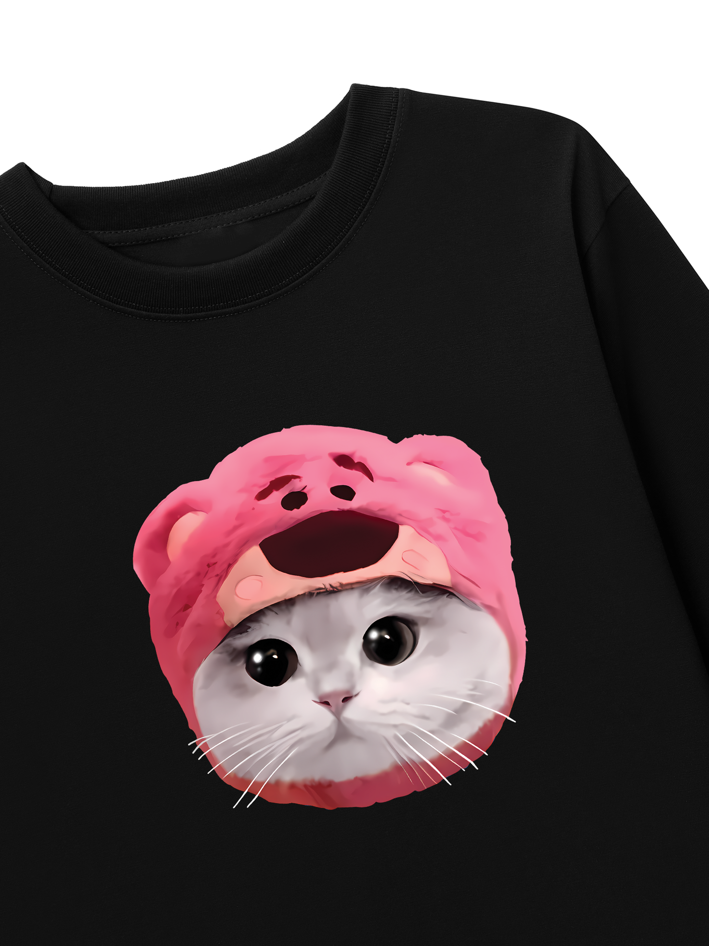 Áo Thun Dài Tay Animal Mood Pink Meow
