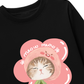 Áo Thun Dài Tay Flower Cat