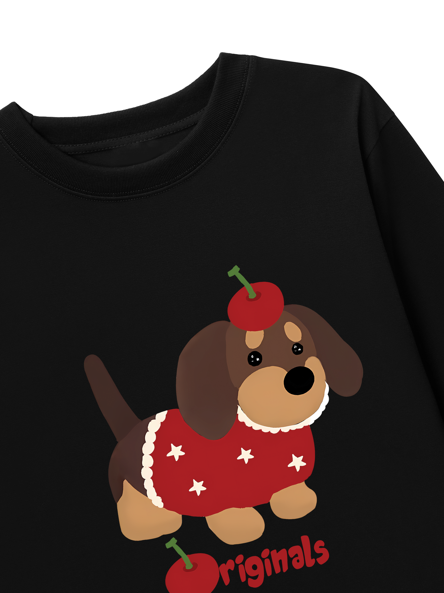 Áo Thun Dài Tay Animal Cute Puppy With Cherry