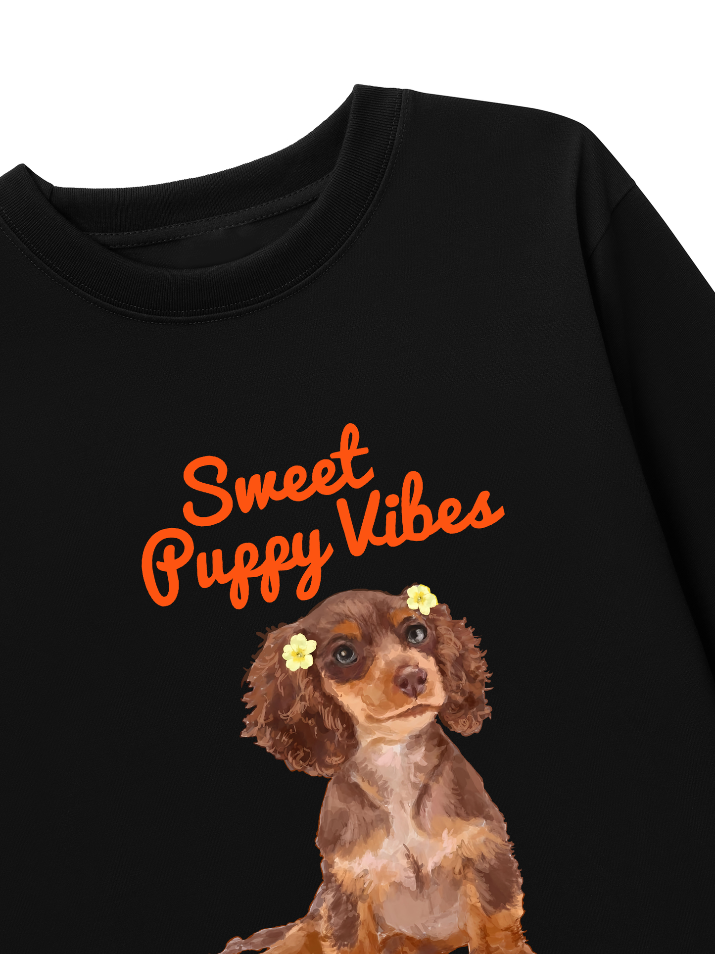 Áo Thun Dài Tay Sweet Puppy Vibe
