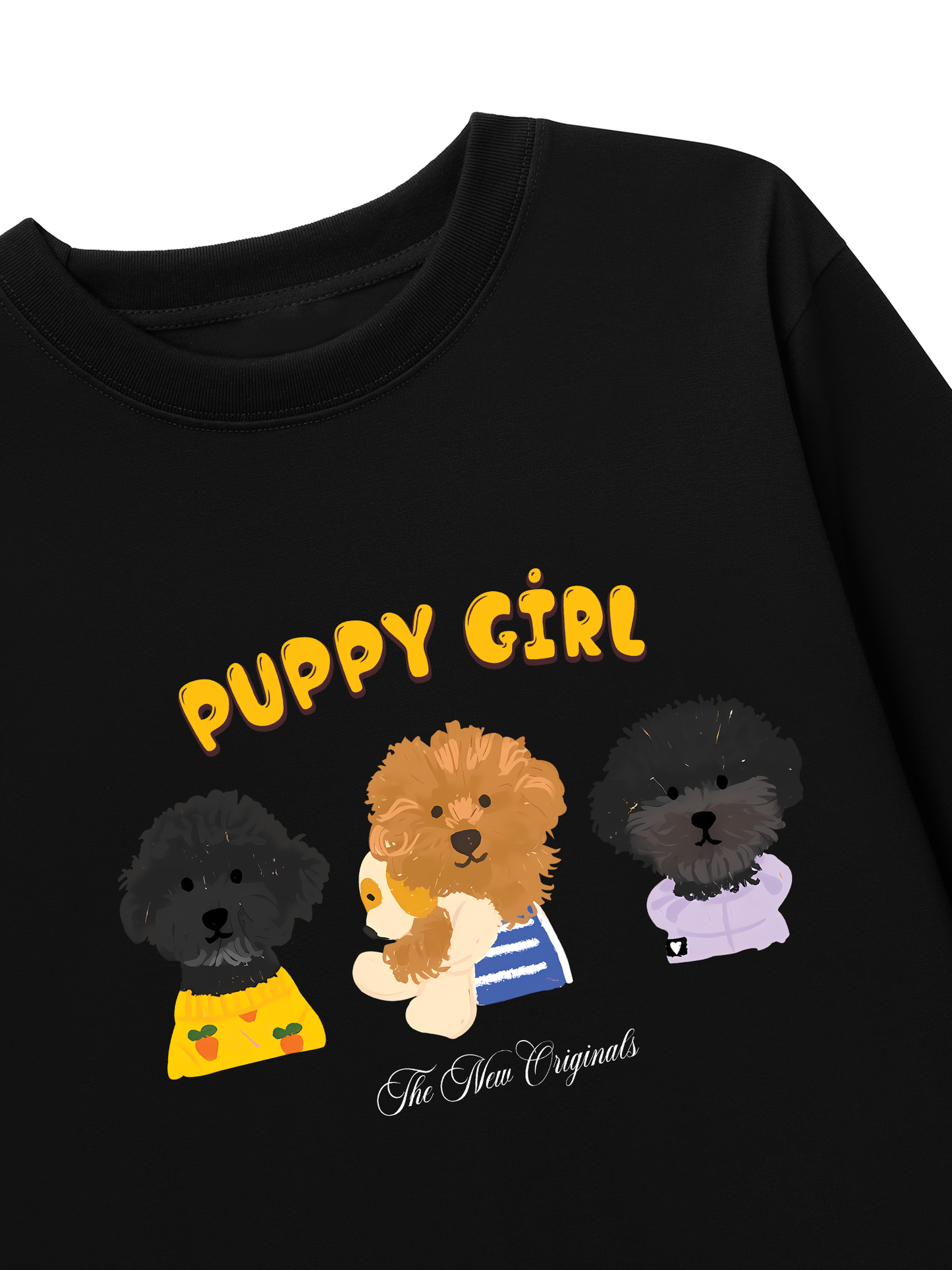 Áo Thun Dài Tay Animal Puppy Girl