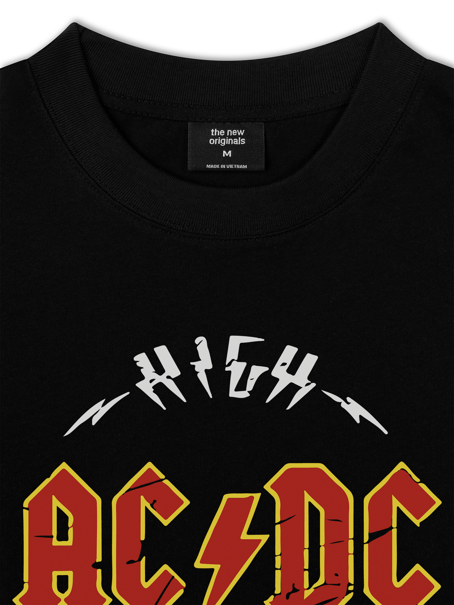 Áo Thun Relaxed Fit Music Rock AC DC High Voltage