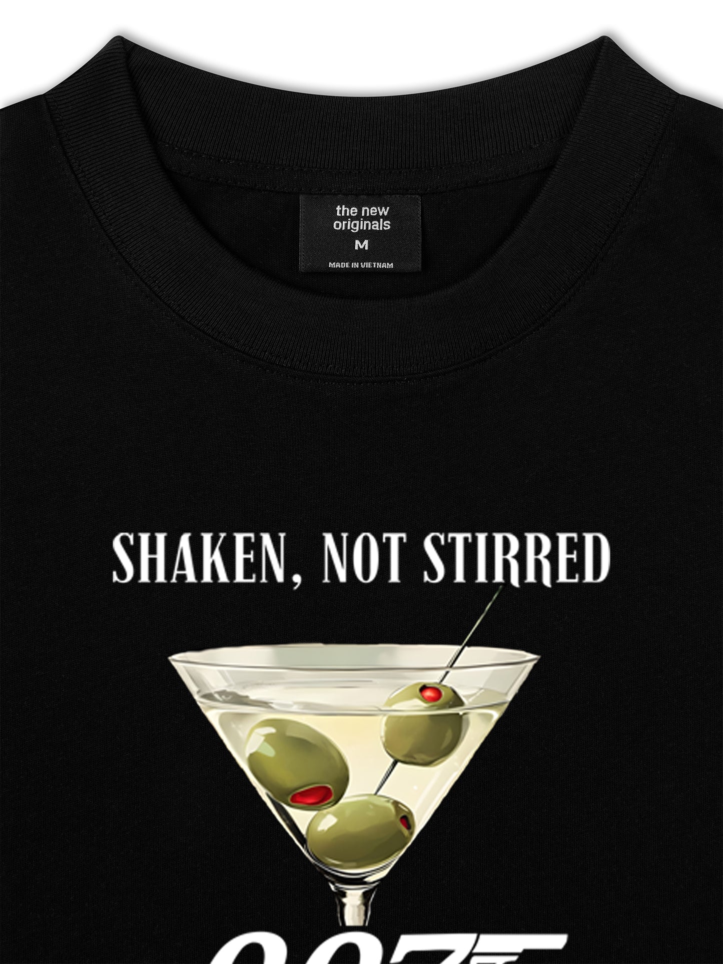 Áo Thun Relaxed Fit  Shaken, not Stirred