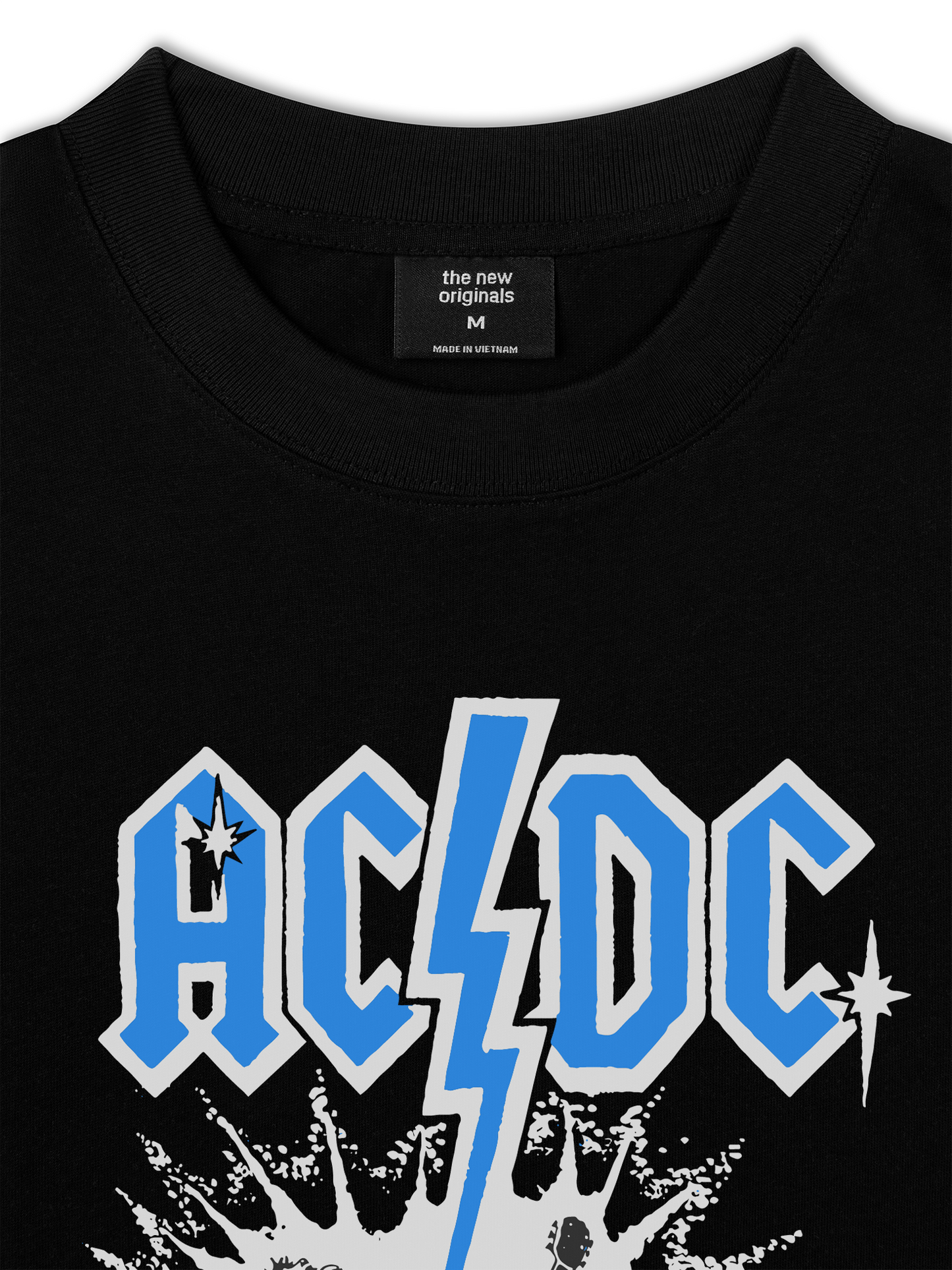 Áo Thun Relaxed Fit AC DC Shocking Metal