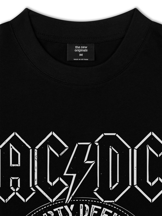 Áo Thun Relaxed Fit Music Rock AC DC Dirty Deeds Done Dirt Cheap