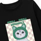 Áo Thun Dài Tay Animal Mood Meow Green Pink