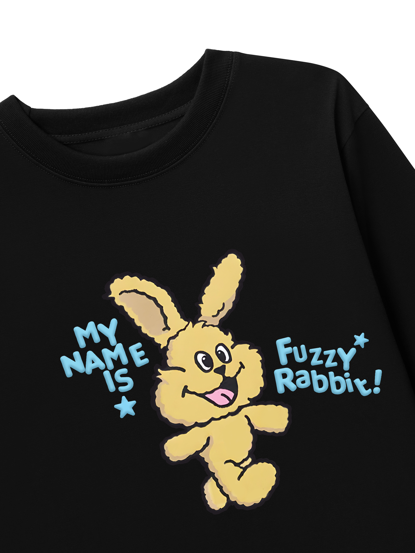 Áo Thun Dài Tay My Name Is Fuzzy Rabbit