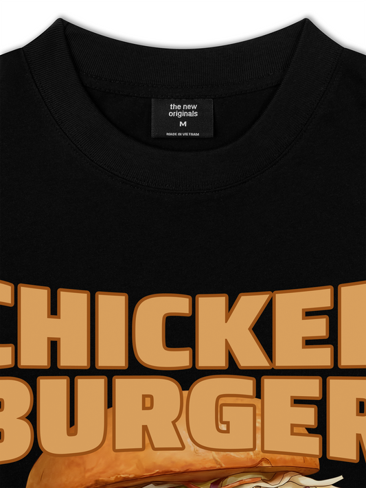 Áo Thun Relaxed Fit Foody Chicken Burger