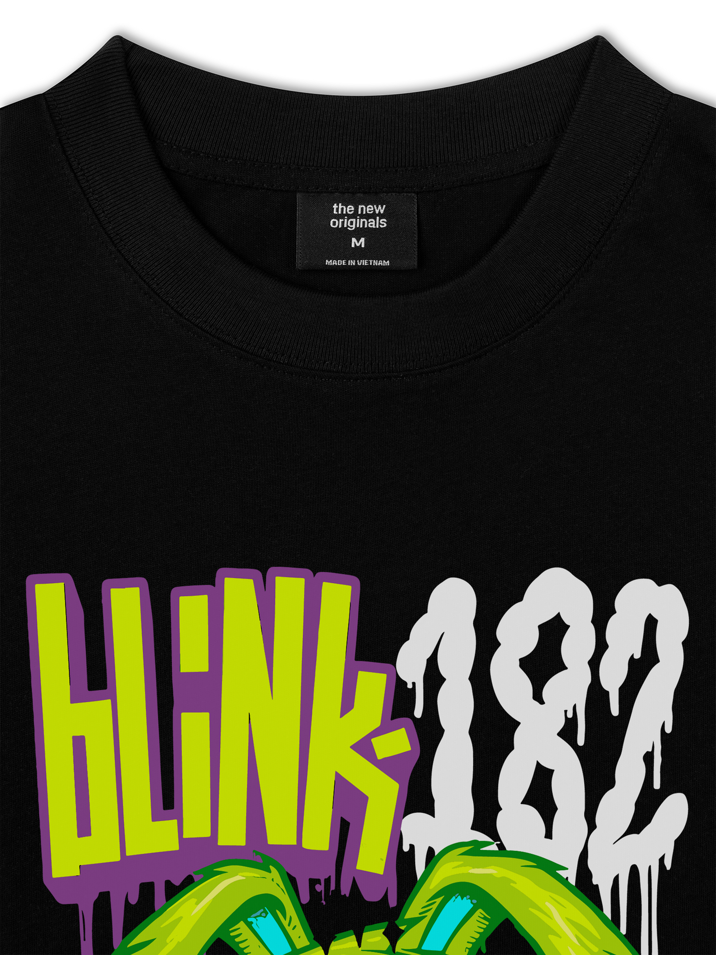 Áo Thun Relaxed Fit Blink 182 Cartoon