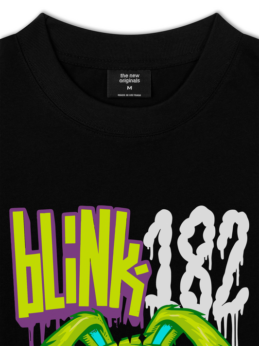 Áo Thun Relaxed Fit Blink 182 Cartoon