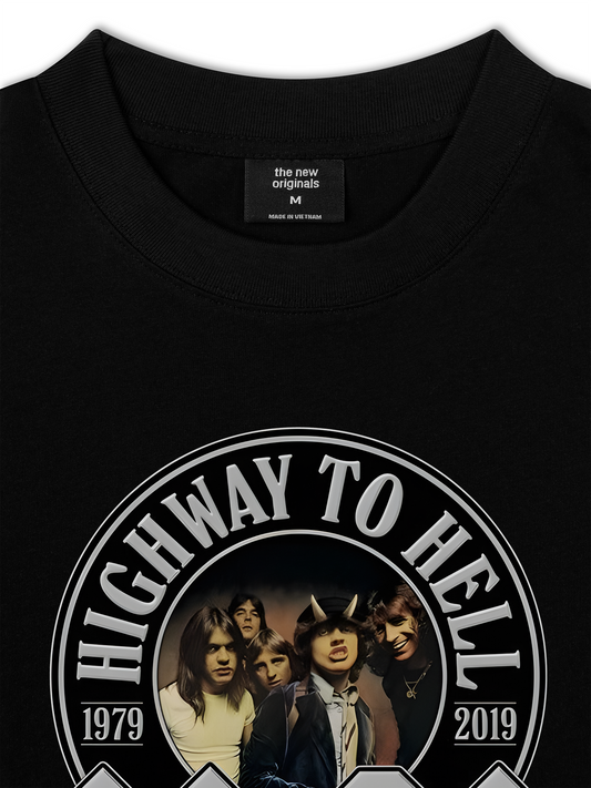 Áo Thun Relaxed Fit AC DC Highway To Hell